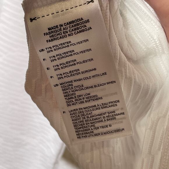 Prince Women's Match 1/4 Zip textured Tennis Top White small - Picture 4 of 8